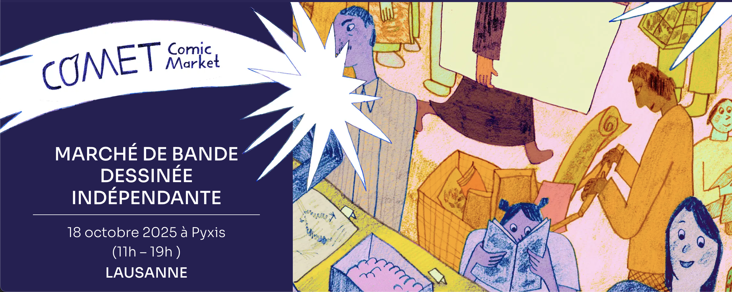 Comet Comic Market à Lausanne le18 octobre